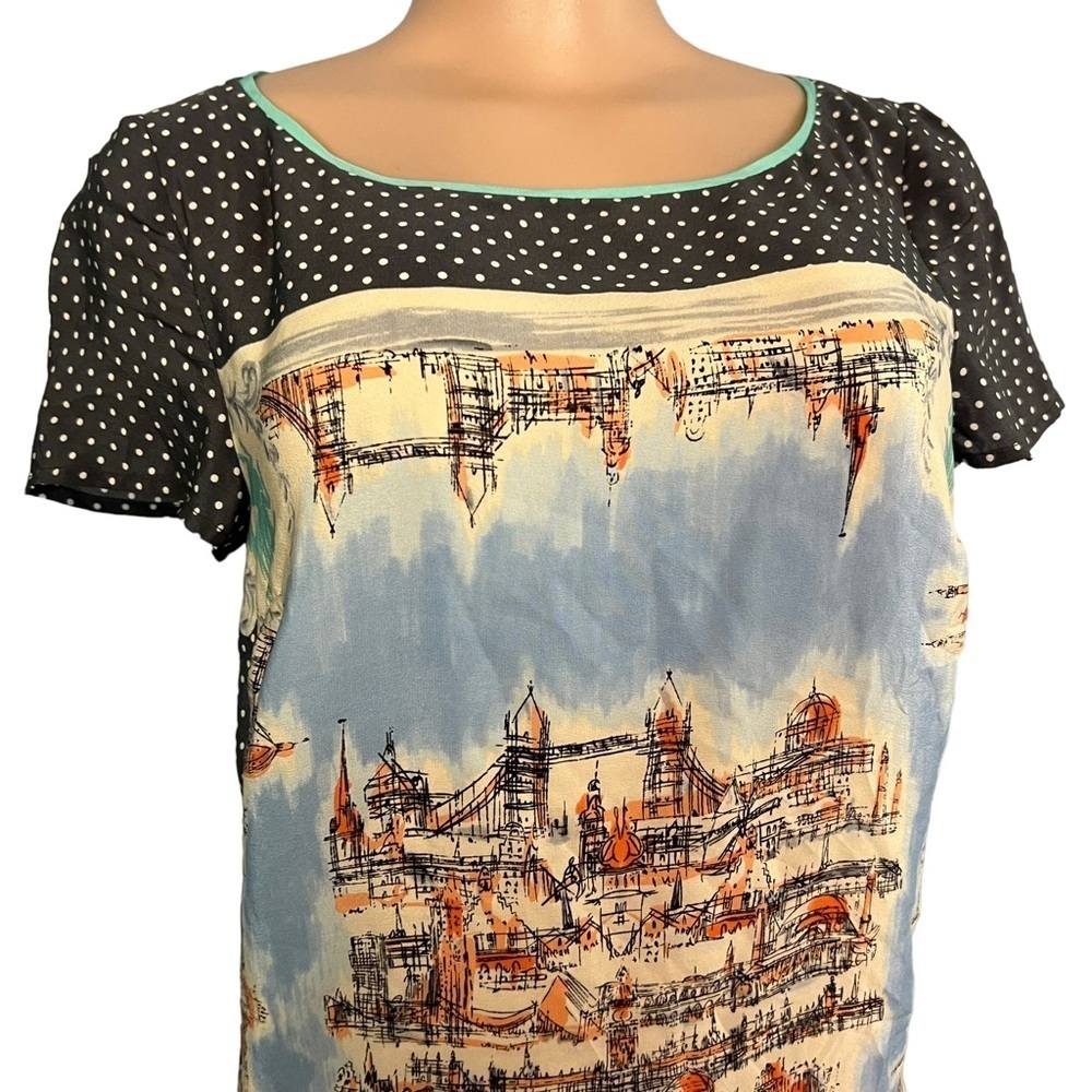 Anthropologie Maeve Around Town Silk Tee Dress - Picture 5 of 13
